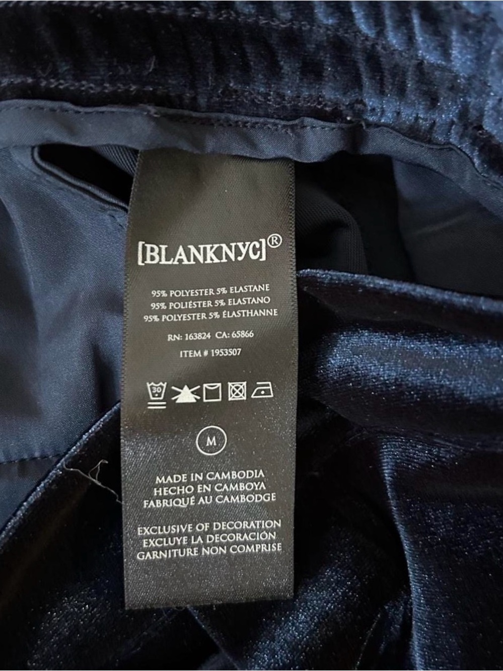 Blank NYC Midnight Velvet Wide-Leg Pants - Picture 7 of 7